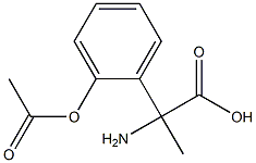 (2R)-2-(2-Acetyloxyphenyl)-2-aminopropanoic acid 结构式