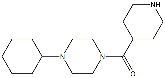 (4-CYCLOHEXYL-PIPERAZIN-1-YL)-PIPERIDIN-4-YL-METHANONE 结构式