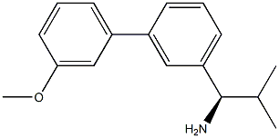 (1R)-1-[3-(3-METHOXYPHENYL)PHENYL]-2-METHYLPROPYLAMINE 结构式