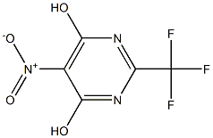 5-NITRO-2-(TRIFLUOROMETHYL)PYRIMIDINE-4,6-DIOL 结构式