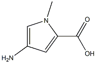4-Amino-1-methyl-1H-pyrrole-2-carboxylic acid 结构式