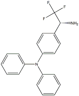 [4-((1R)-1-AMINO-2,2,2-TRIFLUOROETHYL)PHENYL]DIPHENYLAMINE 结构式