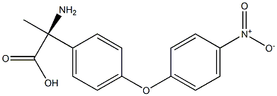 (2S)-2-Amino-2-[4-(4-nitrophenoxy)phenyl]propanoic acid 结构式