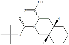 (3S,4AS,8AS)-N-BOC-DECAHYDROISOQUINOLINE-3-CARBOXYLIC ACID 结构式