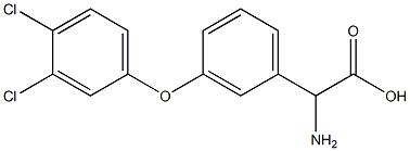 AMINO-[3-(3,4-DICHLOROPHENOXY)-PHENYL]-ACETIC ACID 结构式