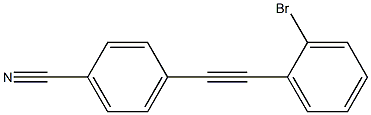 4-(2-BROMO-PHENYLETHYNYL)-BENZONITRILE 结构式