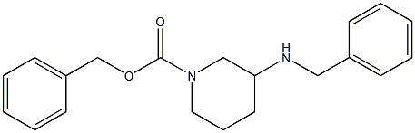 3-BENZYLAMINO-PIPERIDINE-1-CARBOXYLIC ACID BENZYL ESTER 结构式