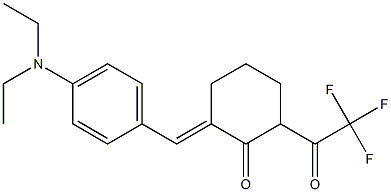 2-(E)-(p-Diethylaminobenzylidene)-6-(trifluoroacetyl)cyclohexanone 结构式