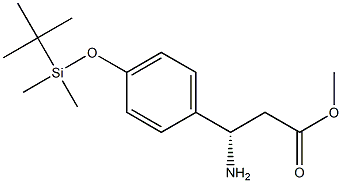 METHYL (3S)-3-AMINO-3-[4-(1,1,2,2-TETRAMETHYL-1-SILAPROPOXY)PHENYL]PROPANOATE 结构式
