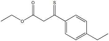 ETHYL (4-ETHYLTHIOBENZOYL)ACETATE 结构式