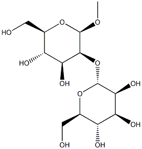 METHYL 2-O-(ALPHA-D-MANNOPYRANOSYL)-BETA-D-MANNOPYRANOSIDE 结构式