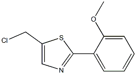 5-CHLOROMETHYL-2-(2-METHOXY-PHENYL)-THIAZOLE 结构式