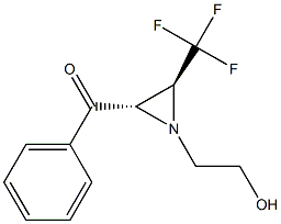 TRANS-2-BENZOYL-1-(2-HYDROXYETHYL)-3-(TRIFLUOROMETHYL)AZIRIDINE 结构式