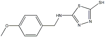 5-[(4-METHOXYBENZYL)AMINO]-1,3,4-THIADIAZOLE-2-THIOL 结构式