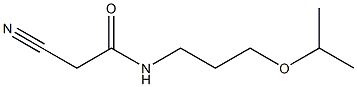 2-CYANO-N-(3-ISOPROPOXYPROPYL)ACETAMIDE 结构式