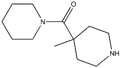(4-METHYL-PIPERIDIN-4-YL)-PIPERIDIN-1-YL-METHANONE 结构式