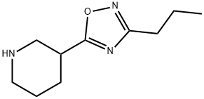 3-(3-丙基-1,2,4-二唑-5-基)哌啶 结构式