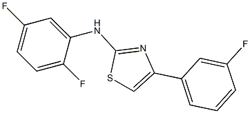 2-(2,5-DIFLUOROPHENYL)AMINO-4-(3-FLUOROPHENYL)THIAZOLE 结构式