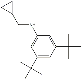 (1S)[3,5-BIS(TERT-BUTYL)PHENYL]CYCLOPROPYLMETHYLAMINE 结构式