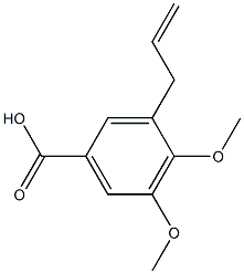 3-ALLYL-4,5-DIMETHOXYBENZOIC ACID 结构式