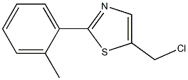 5-CHLOROMETHYL-2-O-TOLYL-THIAZOLE 结构式