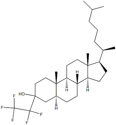 3-PENTAFLUOROETHYL-5A-CHOLESTAN-3-OL 结构式