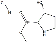 (2S,3R)-3-HYDROXY-PYRROLIDINE-2-CARBOXYLIC ACID METHYL ESTER, HYDROCHLORIDE 结构式