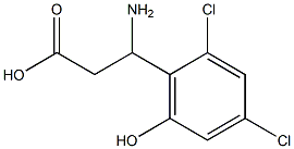 3-AMINO-3-(2,4-DICHLORO-6-HYDROXY-PHENYL)-PROPIONIC ACID 结构式