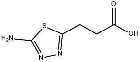 3-(5-AMINO-[1,3,4]THIADIAZOL-2-YL)-PROPIONIC ACID 结构式