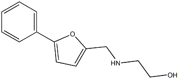 2-(((5-PHENYL-2-FURYL)METHYL)AMINO)ETHANOL 结构式