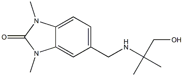 5-(((2-HYDROXY-1,1-DIMETHYLETHYL)AMINO)METHYL)-1,3-DIMETHYL-1,3-DIHYDRO-2H-BENZIMIDAZOL-2-ONE 结构式