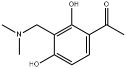 1-(3-[(DIMETHYLAMINO)METHYL]-2,4-DIHYDROXYPHENYL)-1-ETHANONE 结构式