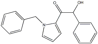 1-(1-Benzylpyrrol-2-yl)-2-hydroxy-2-phenylethanone 结构式