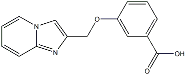 3-(IMIDAZO[1,2-A]PYRIDIN-2-YLMETHOXY)BENZOIC ACID 结构式