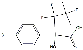 2-(4-CHLOROPHENYL)-3,3,4,4,4-PENTAFLUORO-2-HYDROXYBUTYRIC ACID 结构式