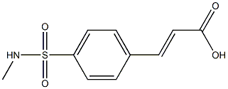 (2E)-3-[4-[(METHYLAMINO)SULFONYL]PHENYL]ACRYLIC ACID 结构式