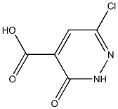 6-CHLORO-3-OXO-2,3-DIHYDROPYRIDAZINE-4-CARBOXYLIC ACID 结构式
