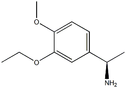 (1R)-1-(3-Ethoxy-4-methoxyphenyl)ethylamine 结构式