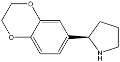 (R)-2-(2,3-DIHYDROBENZO[B][1,4]DIOXIN-6-YL)PYRROLIDINE 结构式