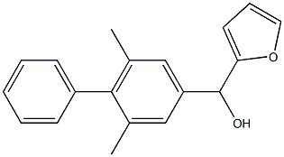 5-METHYL-2-FURYL-[(3-METHYL-4-PHENYL)PHENYL]METHANOL 结构式