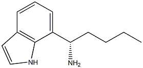 (1S)-1-INDOL-7-YLPENTYLAMINE 结构式