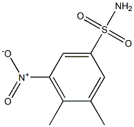 3,4-DIMETHYL-5-NITROBENZENESULFONAMIDE 结构式