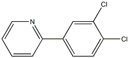 2-(3,4-DICHLOROPHENYL)PYRIDINE 结构式