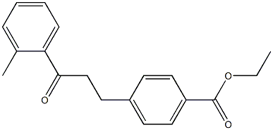 3-(4-CARBOETHOXYPHENYL)-2'-METHYLPROPIOPHENONE 结构式