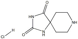 1,3,8-TRIAZA-SPIRO[4.5]DECANE-2,4-DIONE HYDROCHLORIDE 结构式