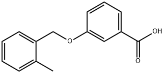 3-(2-甲苄基)氧基苯甲酸 结构式