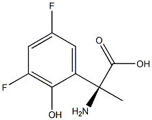 (2S)-2-Amino-2-(3,5-difluoro-2-hydroxyphenyl)propanoic acid 结构式