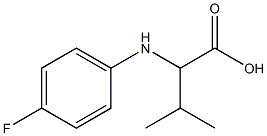 2-(4-FLUORO-PHENYLAMINO)-3-METHYL-BUTYRIC ACID 结构式
