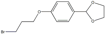 2-[4-(3-BROMO-PROPOXY)-PHENYL]-[1,3]DIOXOLANE 结构式