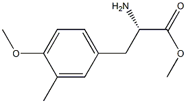 Methyl (2S)-2-amino-3-(4-methoxy-3-methylphenyl)propanoate 结构式